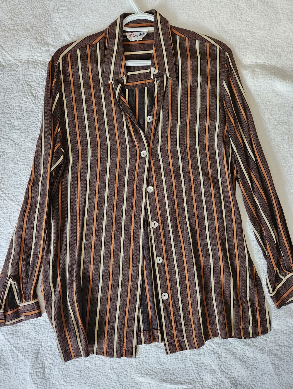 JAC Dale Vintage Striped Button Up M